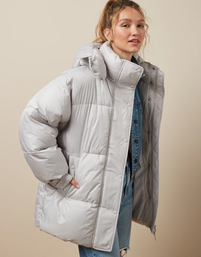 American Eagle Casual Oversized Puffer Jacket