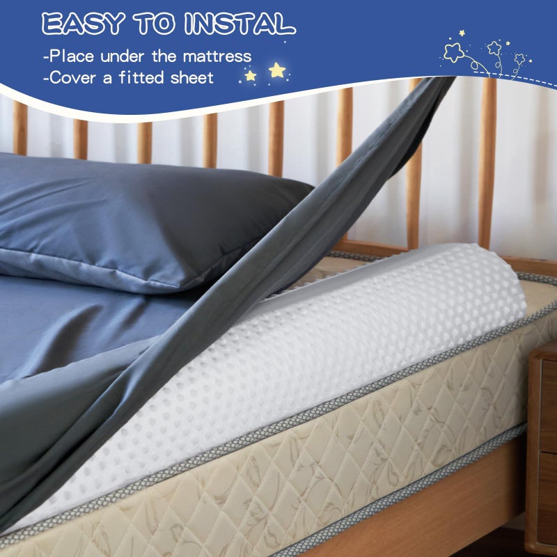Aonvmdis Bed Bumpers for Toddlers Foam Bed Rail for Toddlers 1 Pack Bed Rails Bumper for Queen, King, Twin, Full-Size Bed with Non-Slip Machine Washable Cover - Image 5