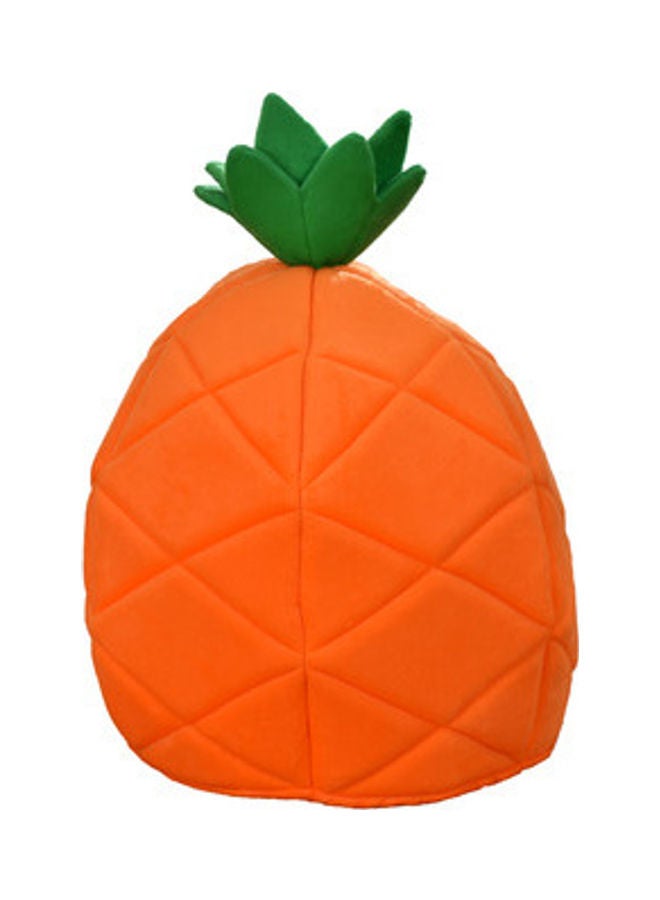إسكدنيا بيت مُريح للحيوانات الأليفة على شكل أناناس لون برتقالي/لون أخضر 48سم - Image 3