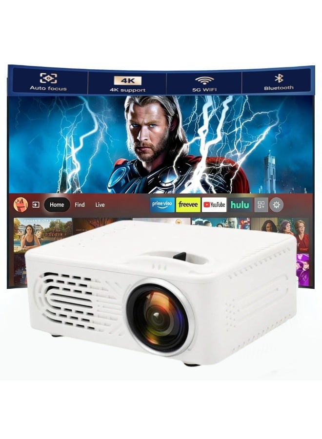 CRONY RD-814 Portable Mini Projector with Built-in Battery | Home Theater & Kids Video Player | USB, HDMI, Wireless Screen Mirroring for Outdoor Movie Nights & Bedroom Entertainment - Image 1