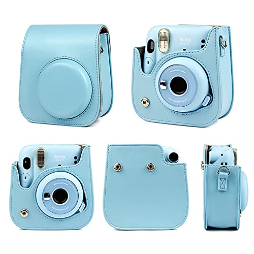 ZENKO Compatible with/Suitable for Mini 11 INSTAX Camera Compact Pouch Bag (ICE Blue) - Image 5