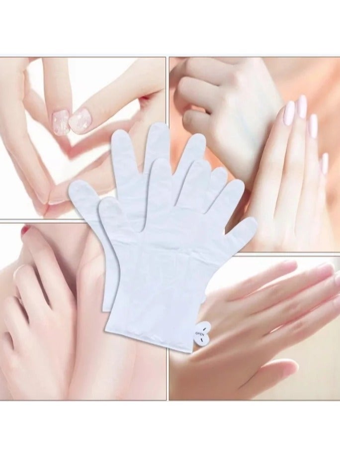 إل إس سي شان شان 3 أزواج من أقنعة اليد، مرطب لإصلاح البشرة الخشنة والجافة للرجال والنساء، قفازات سبا لتقشير اليدين وأقنعة تقشير اليد لتهدئة وتبييض البشرة الخشنة - Image 4