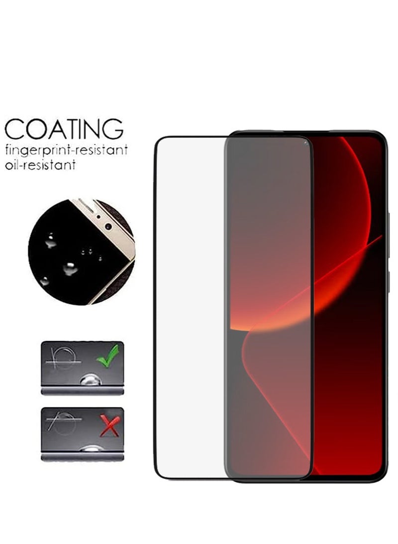 【2 Pack】 Tempered Glass for Xiaomi 13T Pro Screen Protector,9H Hardness High Definition Full Covered Curved Clear Scratch Resistant Bubble Free Anti-Fingerprints - Image 4