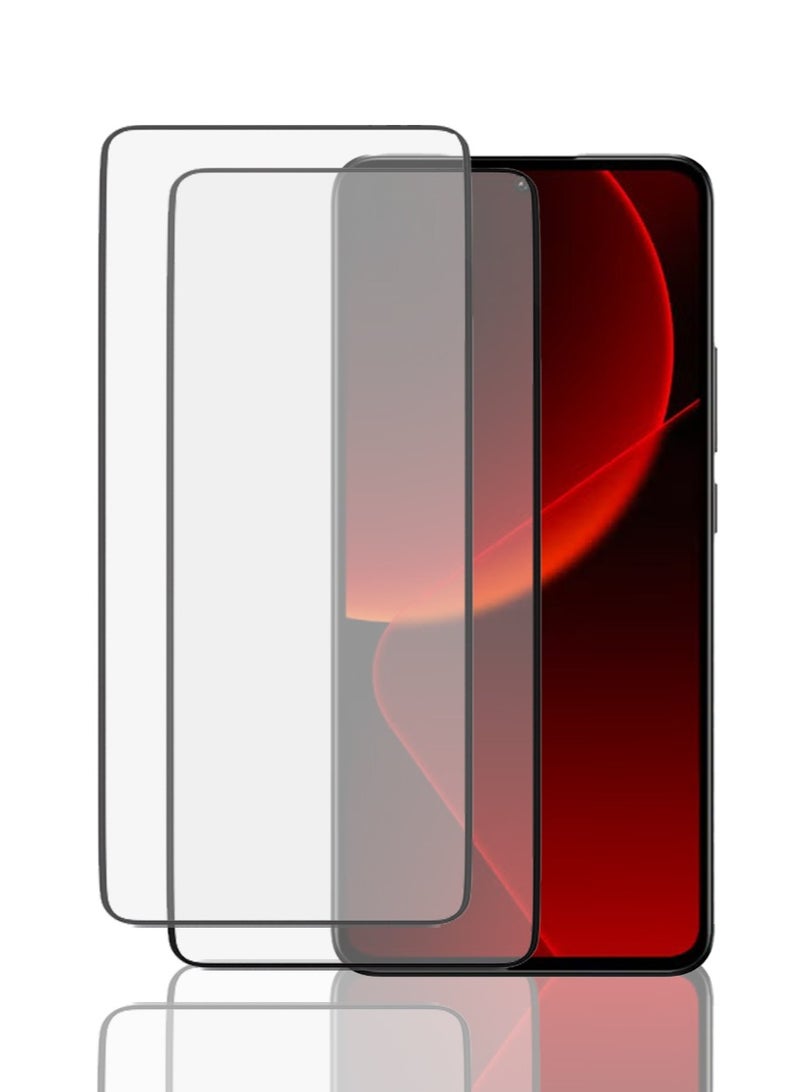 【2 Pack】 Tempered Glass for Xiaomi 13T Pro Screen Protector,9H Hardness High Definition Full Covered Curved Clear Scratch Resistant Bubble Free Anti-Fingerprints - Image 1