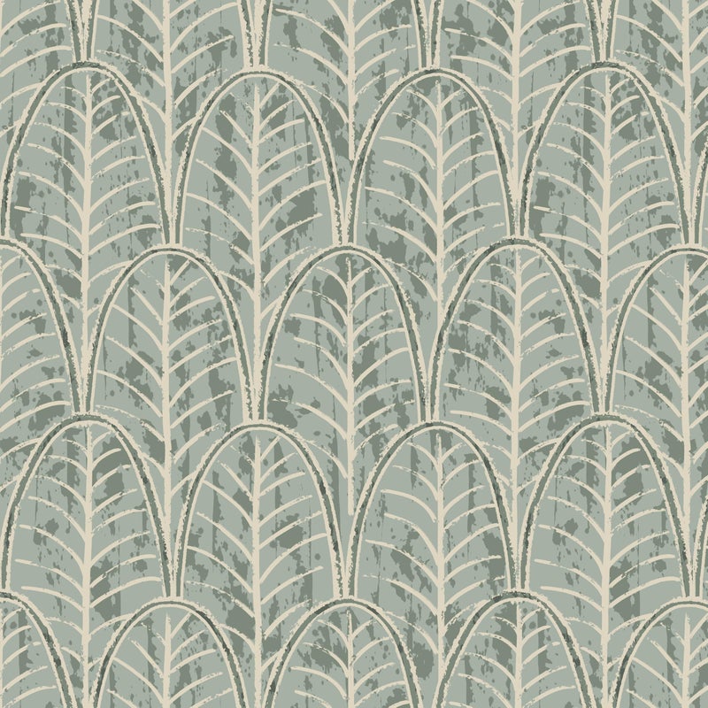tiltil Peel and Stick Wallpaper Green Leaf Contact Paper Boho 17.7"x78.8" Modern Self Adhesive Wallpaper Removable Decorative Contact Paper for Cabinets and Drawers Wallpapers for Bathroom Waterproof - Image 1