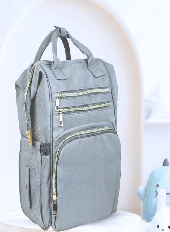 أو بيبي حقيبة حفاضات الأطفال من أوبابي واسعة/متعددة الجيوب/حقيبة ظهر للحفاضات/عصرية/مقاومة للماء/ذات سعة كبيرة/متينة/حقيبة ظهر للأمومة/حقيبة حمل واسعة لتنظيم مستلزمات الطفل بسهولة. - Image 3