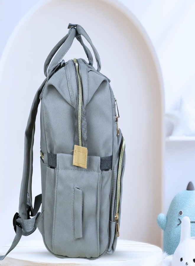 أو بيبي حقيبة حفاضات الأطفال من أوبابي واسعة/متعددة الجيوب/حقيبة ظهر للحفاضات/عصرية/مقاومة للماء/ذات سعة كبيرة/متينة/حقيبة ظهر للأمومة/حقيبة حمل واسعة لتنظيم مستلزمات الطفل بسهولة. - Image 5