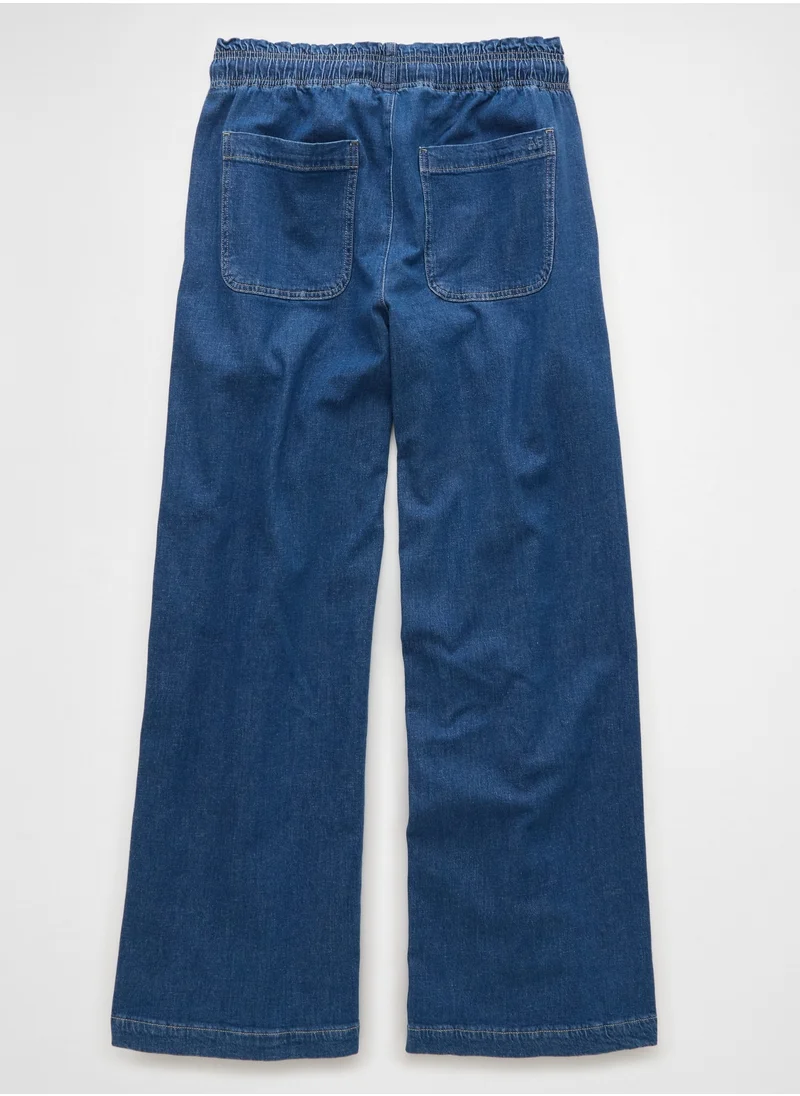 American Eagle AE Dreamy Drape Linen-Blend Pull-On Pant