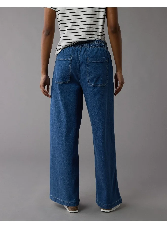امريكان ايجل AE Dreamy Drape Linen-Blend Pull-On Pant
