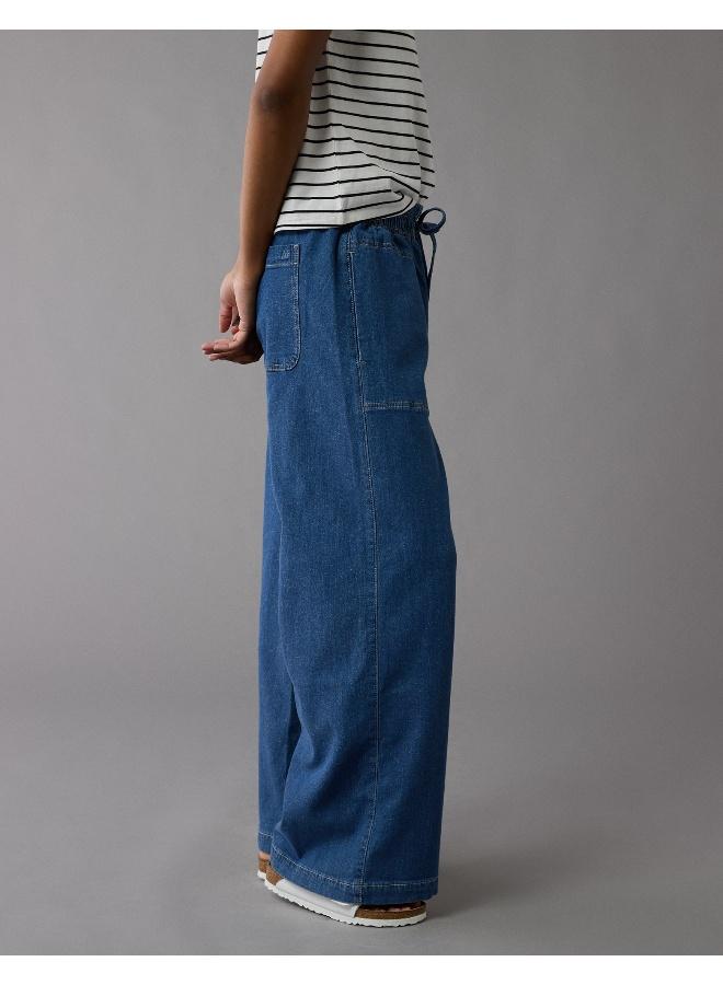 American Eagle AE Dreamy Drape Linen-Blend Pull-On Pant  - Image 5