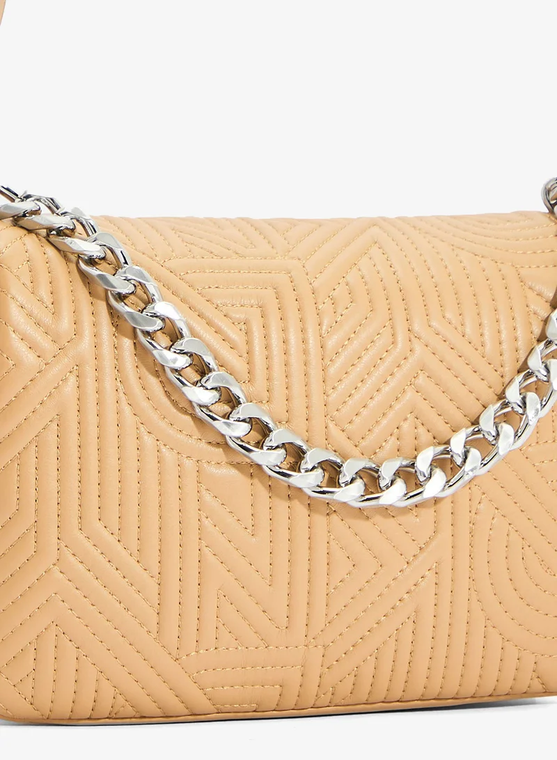 DKNY  Desiree Flap Over Chain Detailed Crossbody for Women | Best Price UAE