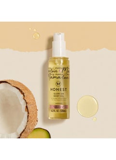 The Honest Company The Honest Company Honest Mama Hydrating and Soothing Glow On Body + Belly Oil | Plant-Based, Hypoallergenic, Fragrance-Free | 4.2 fl oz  - Image 3
