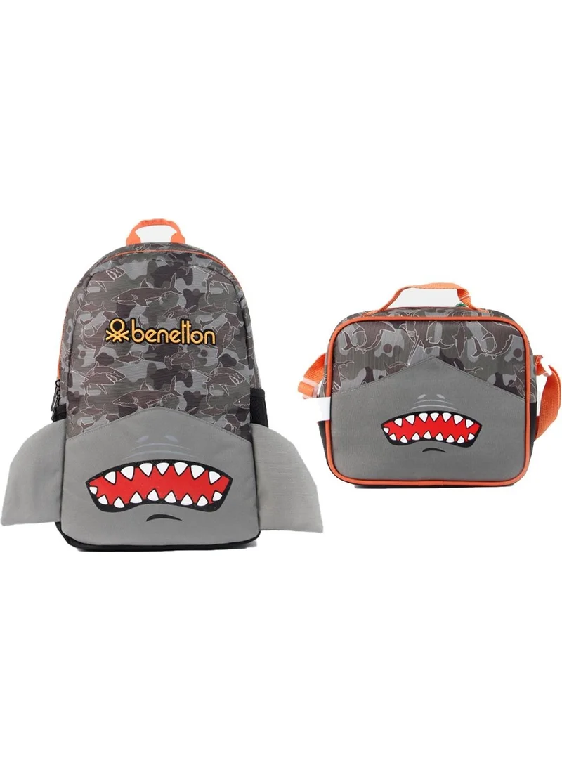 UNITED COLORS OF BENETTON - Shark School Backpack Set 76003