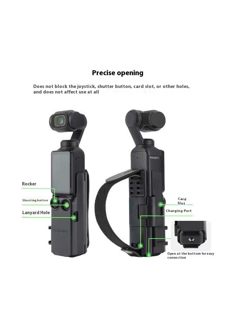 Sunnylife For DJI Osmo Pocket 3 Accessories, Hand Band for Osmo Pocket 3 Protective Case Lanyard Expansion Frame Pocket 3 Extension Handle Cover, - Image 5