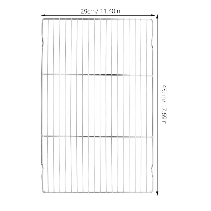 2pcs Cooking Rack Wire Rack For Cooking Convenient Cooling Rack Cooling Supply Thickened Cooling Rack Stainless Steel Cooking Rack - Image 2