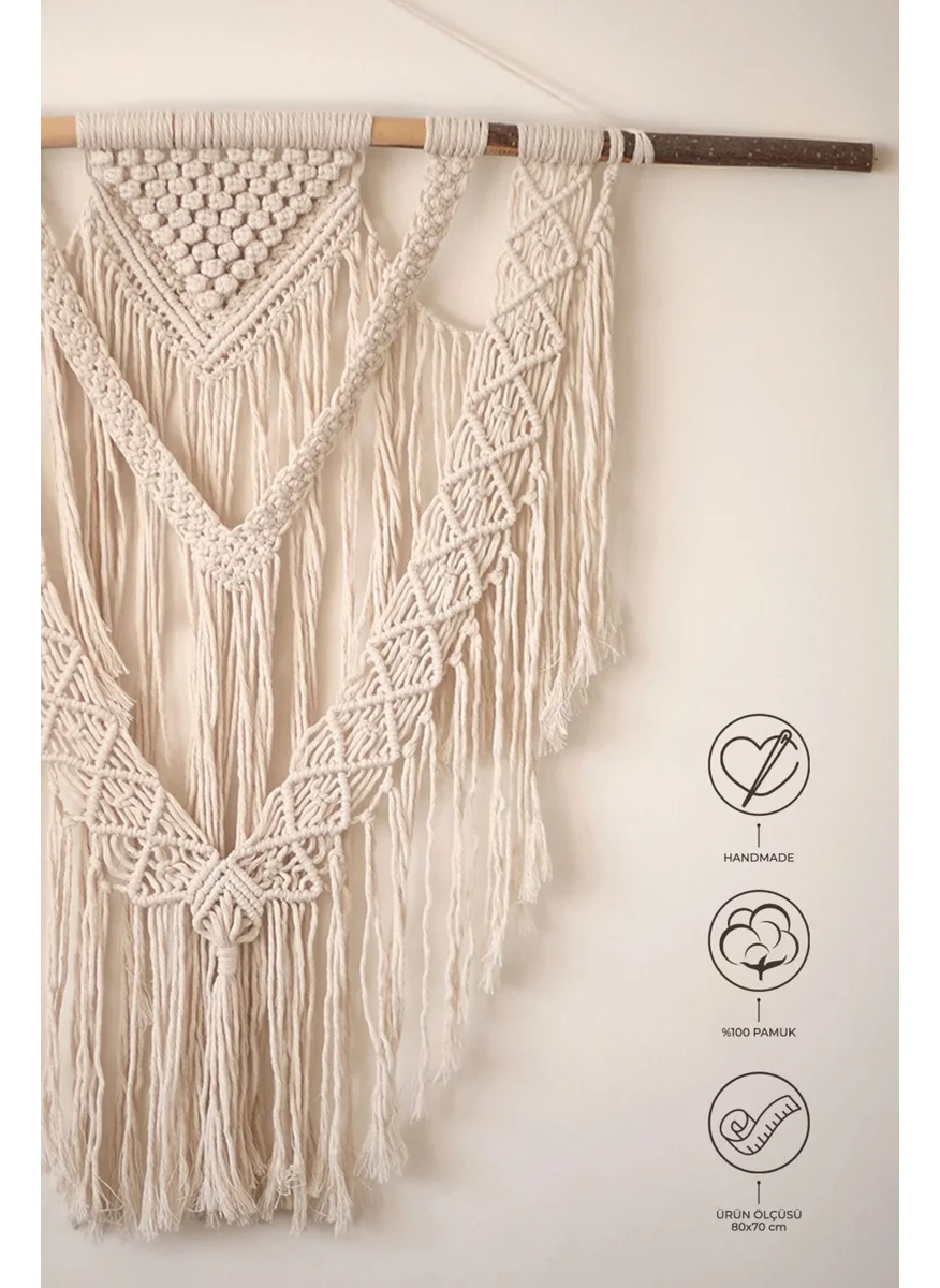 Elart Macrame Wall Decoration Ecru