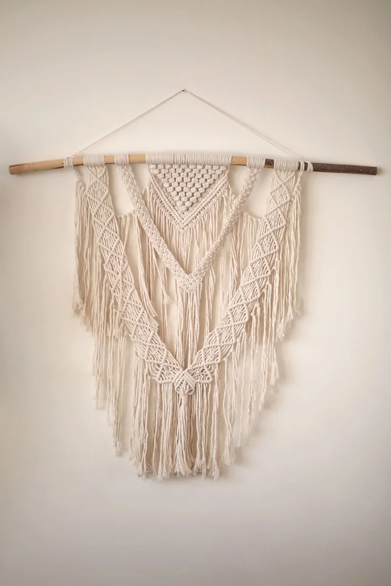 Elart Macrame Wall Decoration Ecru