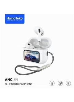 Haino Teko ANC-11 Wireless airpods Bluetooth Connectivity,Comfortable Fit Long Battery Life,Noise cancellation|Bass Music & Super Clear Mic|(White)