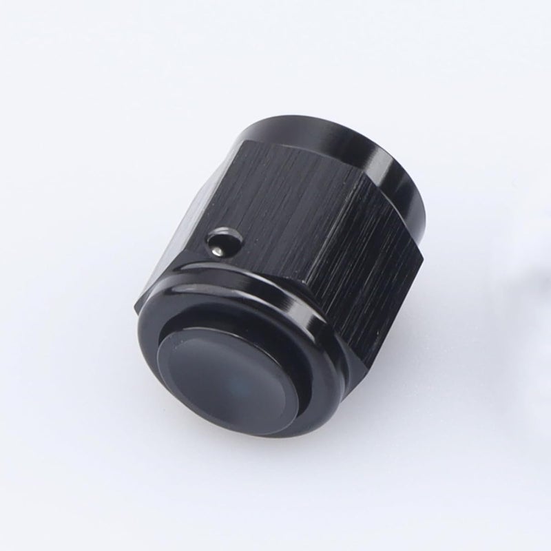 AC PERFORMANCE -4 AN Female Flare Cap Port Plug Block Fitting Adapter Aluminum Black - Image 2