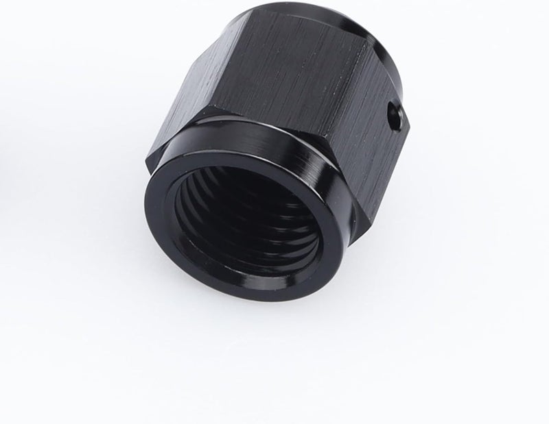 AC PERFORMANCE -4 AN Female Flare Cap Port Plug Block Fitting Adapter Aluminum Black - Image 1
