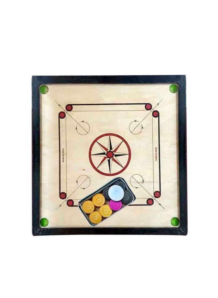 Highly Smooth Playing Indoor & Outdoor Wooden Carrom Board 30x30