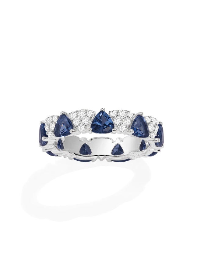 موناكو خاتم مثلث أبيض وأزرق - Image 1