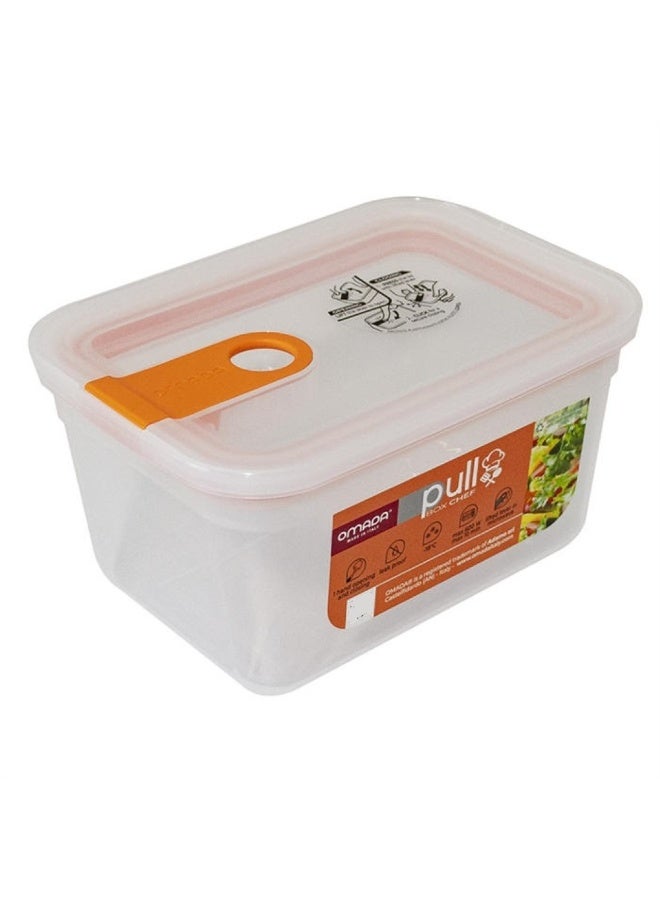أومادا علبة طعام محكمة الغلق من سلسلة شيف، سعة 1 لتر، ألوان متنوعة - Image 1