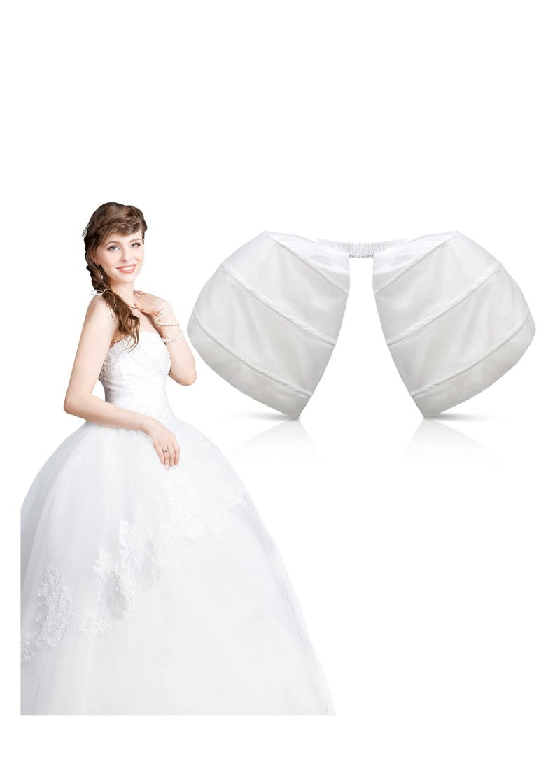 Generic - Victorian Dress Pannier, Double Pannier Petticoat, Short Victorian Dress Double Pannier Petticoat, One size for Women Girls Rococo Ball Gown Gothic Victorian Dress Skirt Costume (White) - Image 1