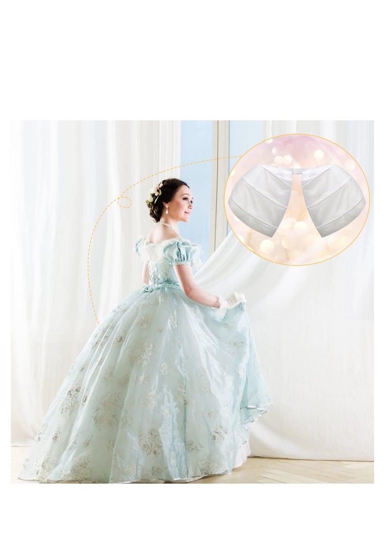 Generic - Victorian Dress Pannier, Double Pannier Petticoat, Short Victorian Dress Double Pannier Petticoat, One size for Women Girls Rococo Ball Gown Gothic Victorian Dress Skirt Costume (White) - Image 1