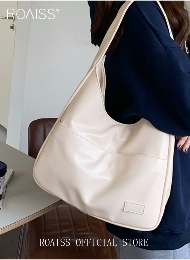 Women's Large Capacity Commuter Bag Tote Bag Simple Solid Color PU Material - pzsku/Z90D586E7ACA6C94647B0Z/45/_/1715671691/c826b84b-0165-4b3b-9c4d-2a821142dd98