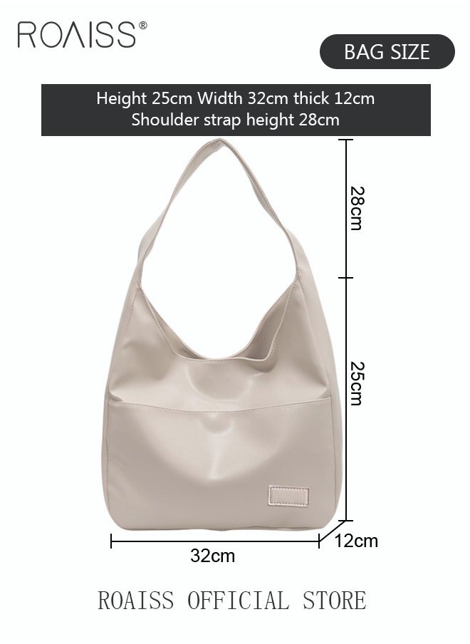 Women's Large Capacity Commuter Bag Tote Bag Simple Solid Color PU Material - pzsku/Z90D586E7ACA6C94647B0Z/45/_/1715671724/f1afa92f-dc26-46ff-ab40-17ff3fc0dd23