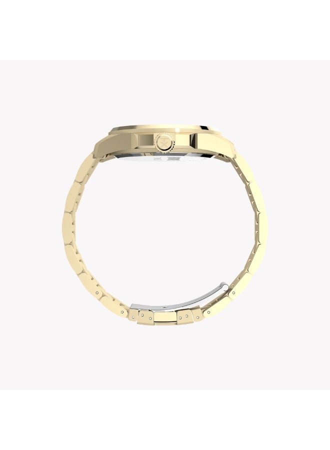 تيميكس ساعة TIMEX X Fortnite Essex مقاس 45 مم، علبة ذهبية اللون، مينا أسود، سوار | TW2Y47200 - Image 5