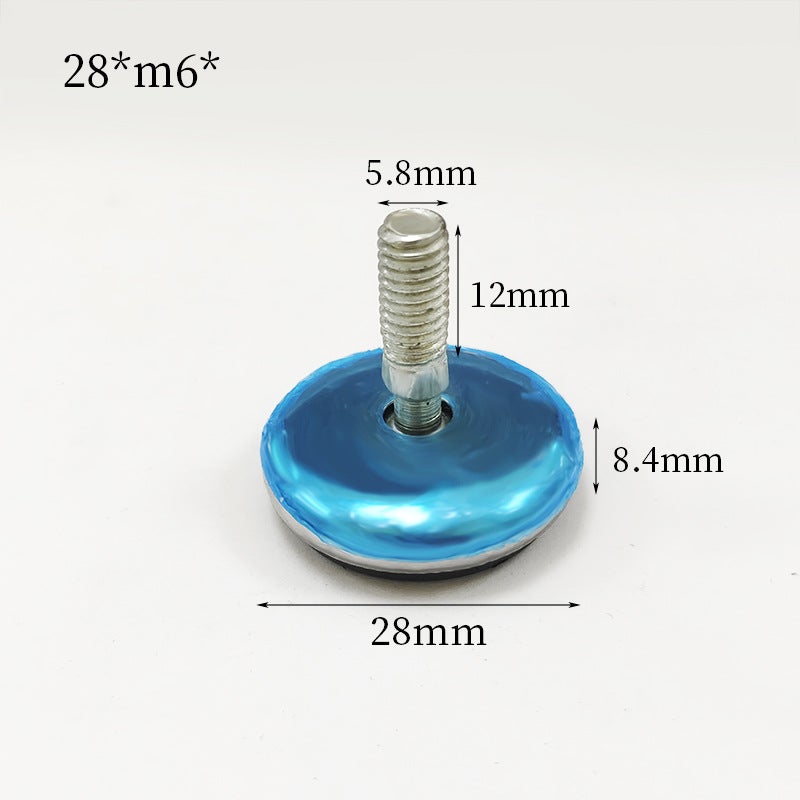 Furniture Hardware Accessories Cabinet Smooth Foot Mat Office Furniture Adjustable Foot Stainless Steel Iron Skin Adjustable Foot - Image 1
