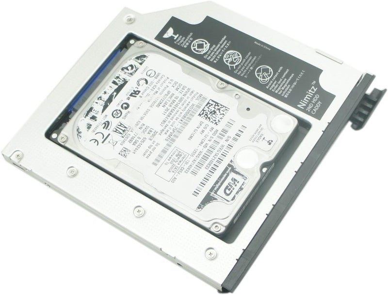Nimitz 2nd HDD SSD Hard Drive Caddy Compatible with Dell Latitude E6440 E6540 with Ejector - Image 2