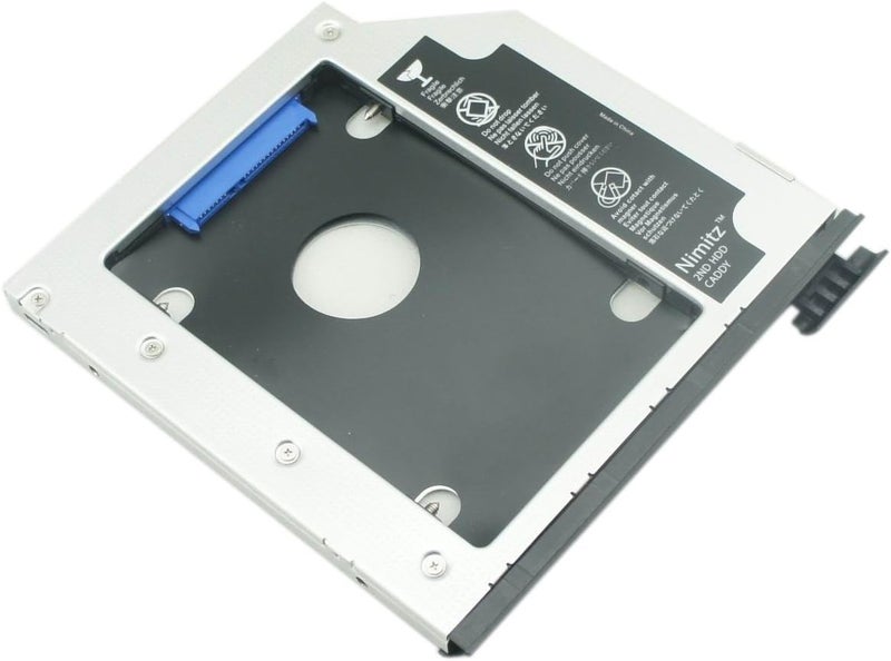 Nimitz 2nd HDD SSD Hard Drive Caddy Compatible with Dell Latitude E6440 E6540 with Ejector - Image 1