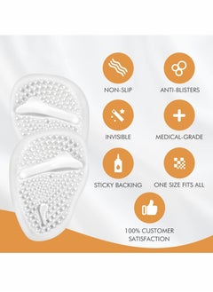 KASTWAVE Gel Insoles, 12 pcs Metatarsal Pads for Women, Shoe Insoles Foot Relief Pads Soft Gel Pads High Heel Pads Foot Pain Relief Pads Heel Inserts Feet Protectors Gel Cushions for Shoes Heels Women  - Image 2