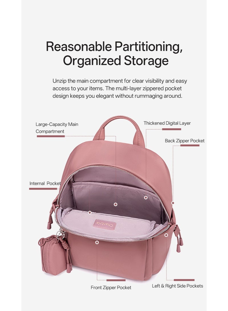 Chantria CB00959 Women's Elegant and Luxurious Backpack - Versatile and Water-Resistant Laptop Bag for University, Work, and Travel with an Additional Small Wallet - Image 4