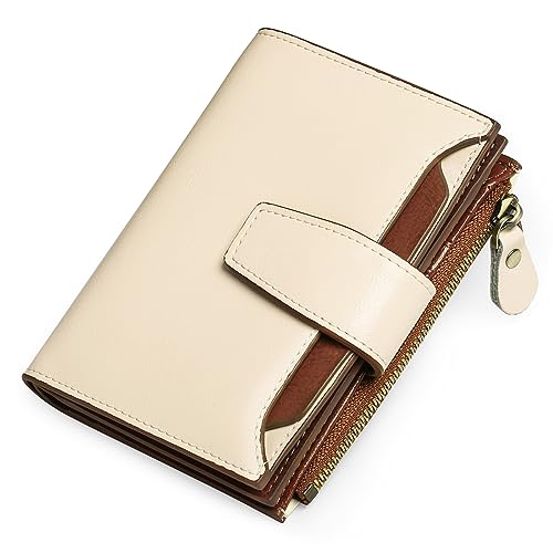 FALAN MULE Small Wallet for Women Leather Bifold Compact RFID Blocking Small Womens Wallet Purse - Image 1