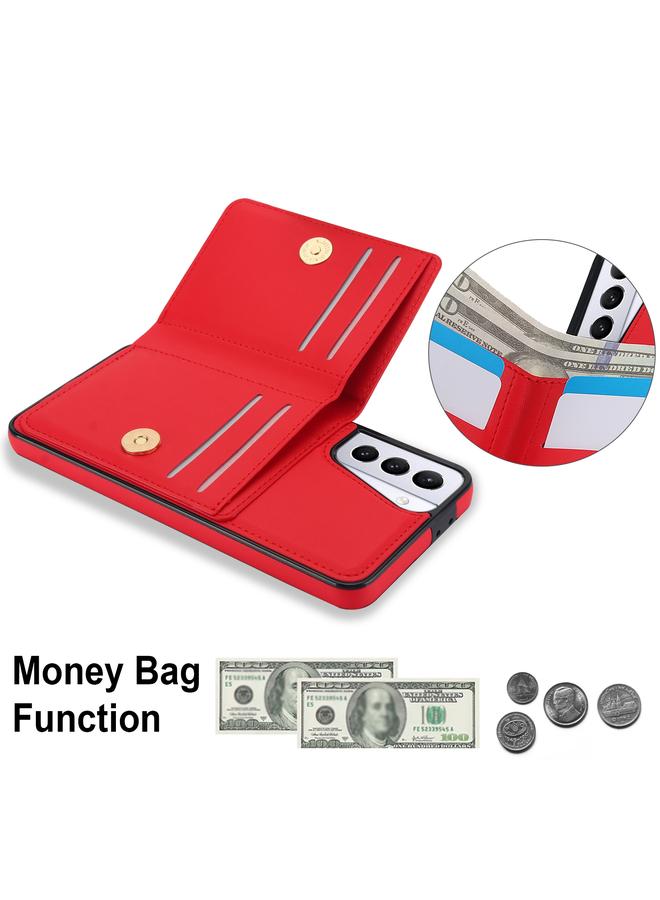 S-TOP Case For Samsung Galaxy S21 FE 5G RFID Anti-theft Card Ring Holder Phone Case - Image 5