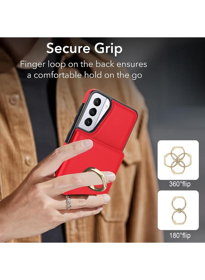 S-TOP Case For Samsung Galaxy S21 FE 5G RFID Anti-theft Card Ring Holder Phone Case - Image 3
