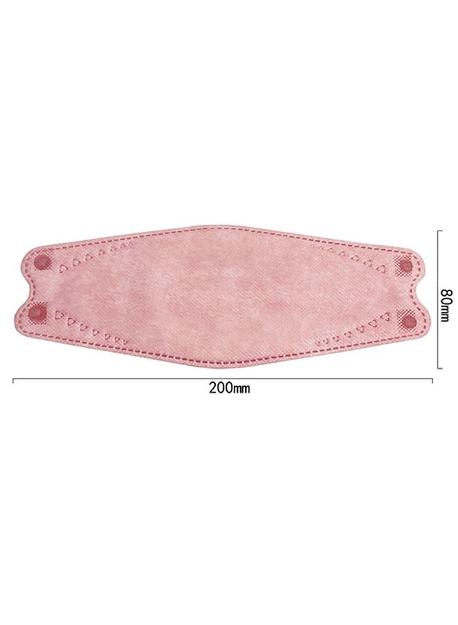 10 Pcs KF94 Disposable Face Safety Mask, Strawberry fragrance 4 Ply Breathable Comfortable Safety Mask, Mouth Face Mask Breathable Mask Unisex (Pink) - Image 2