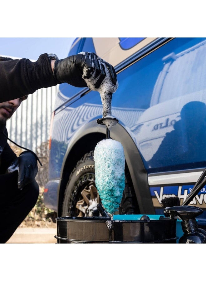 أوتو فينيس فرشاة أوتو فينيس الأسطوانية - فرشاة تنظيف أسطوانية فاخرة للعجلات لتنظيف عميق | شعيرات ناعمة للعجلات المعدنية، والجنوط، والمناطق التي يصعب الوصول إليها | أداة تنظيف دقيقة وآمنة ومرنة ومقاومة للخدوش - Image 4