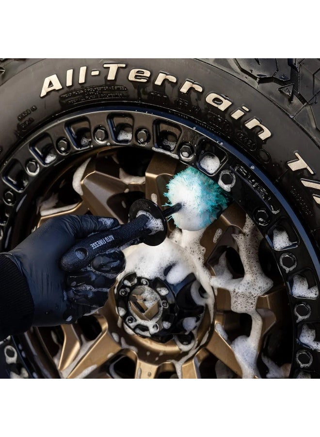 أوتو فينيس فرشاة أوتو فينيس الأسطوانية - فرشاة تنظيف أسطوانية فاخرة للعجلات لتنظيف عميق | شعيرات ناعمة للعجلات المعدنية، والجنوط، والمناطق التي يصعب الوصول إليها | أداة تنظيف دقيقة وآمنة ومرنة ومقاومة للخدوش - Image 5