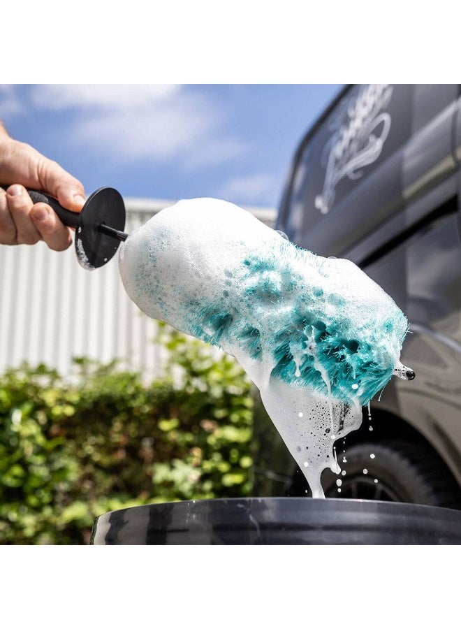 أوتو فينيس فرشاة أوتو فينيس الأسطوانية - فرشاة تنظيف أسطوانية فاخرة للعجلات لتنظيف عميق | شعيرات ناعمة للعجلات المعدنية، والجنوط، والمناطق التي يصعب الوصول إليها | أداة تنظيف دقيقة وآمنة ومرنة ومقاومة للخدوش - Image 2