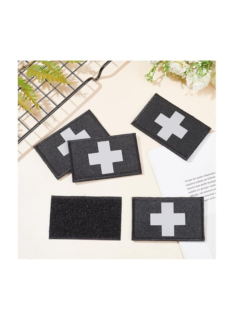 Set Of 2 Red Cross Embroidered Patches-Ideal For Uniforms,Backpacks,Jeans,Hats And Emergency Kits-Perfect Accessory For First Aid-Tactical Medic Patch - Image 3