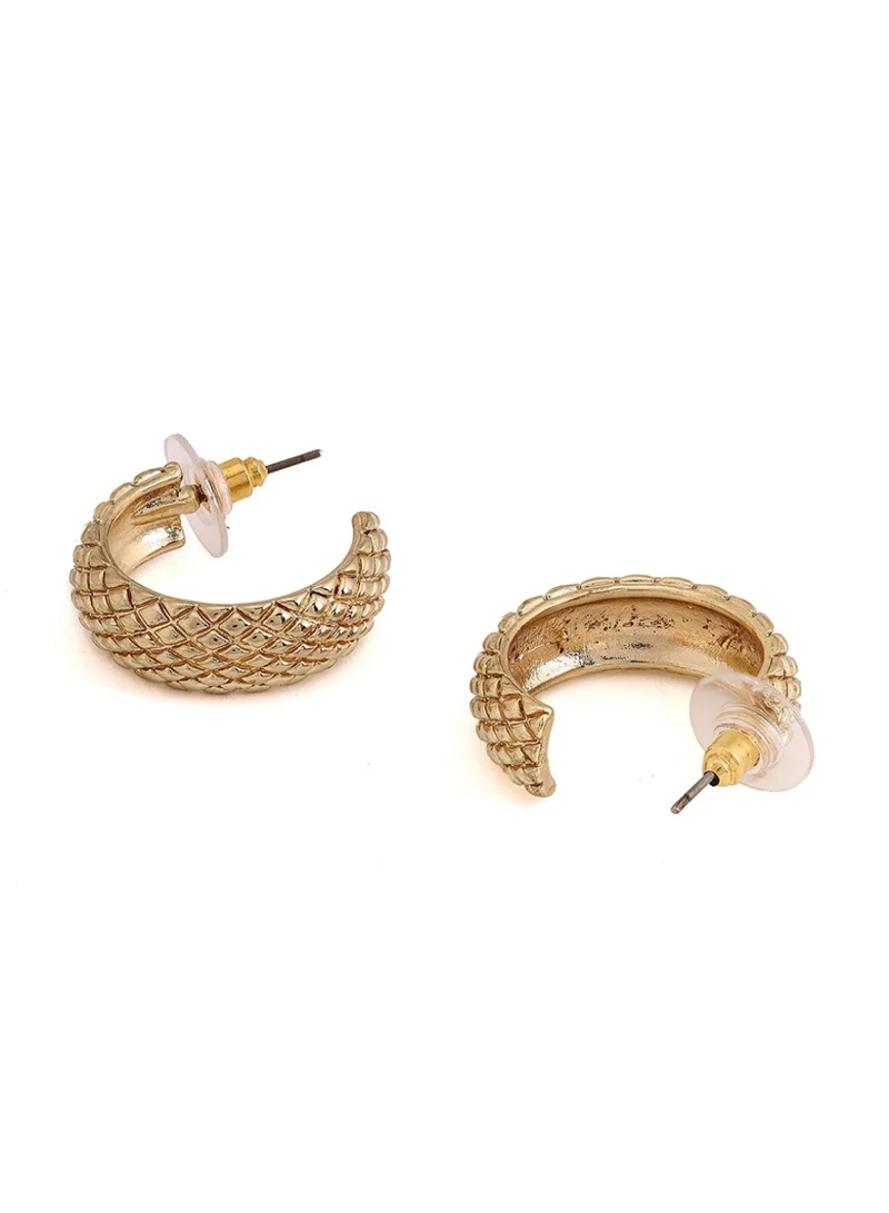 Priyaasi Circular Half Hoop Earrings