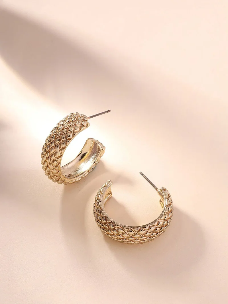 Priyaasi Circular Half Hoop Earrings