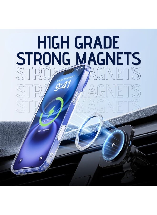 Raxoom iPhone 16 Plus Clear magsafe Case Cover, Camera Control Capture Button, Built-in Stash Stand Phone Case, Compatible with MagSafe, Camera Kickstand Protective Case - Image 4