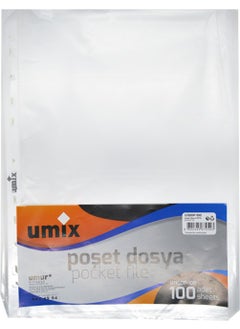 Umi x Transparent Bag File 1 Pack of 100