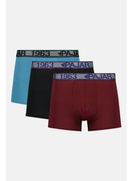 Pajar Men 3 Pack Brand Logo Boxer Brief, Black  - Image 1